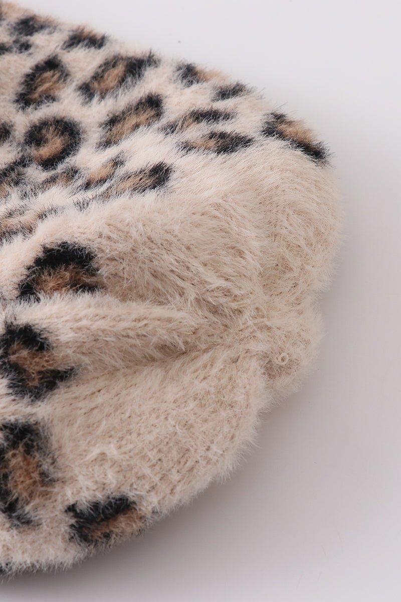 Leopard Beanie - Beige - Gibs+Grady