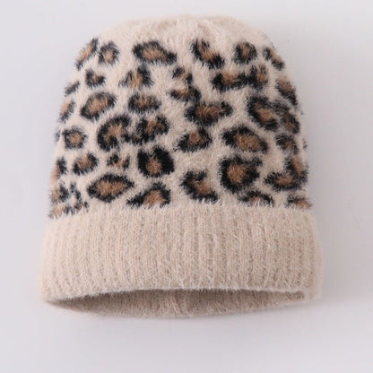 Leopard Beanie - Beige - Gibs+Grady