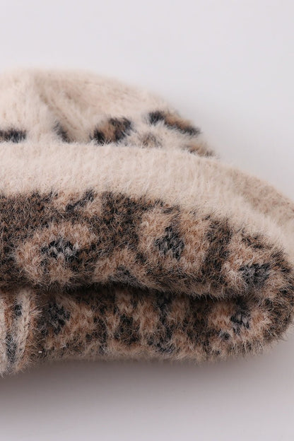 Leopard Beanie - Beige - Gibs+Grady