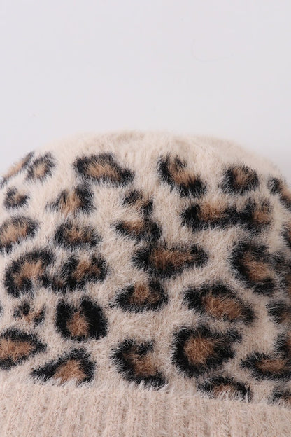 Leopard Beanie - Beige - Gibs+Grady