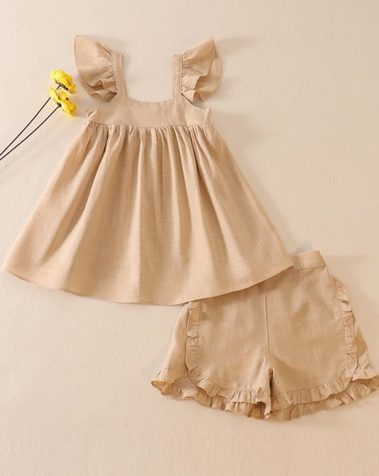 Linen Beige Girl Set - Gibs+Grady