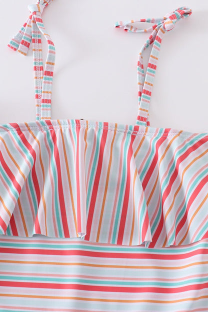 Maggie Rainbow Stripe Strap Swimsuit UPF50+ - Gibs+Grady