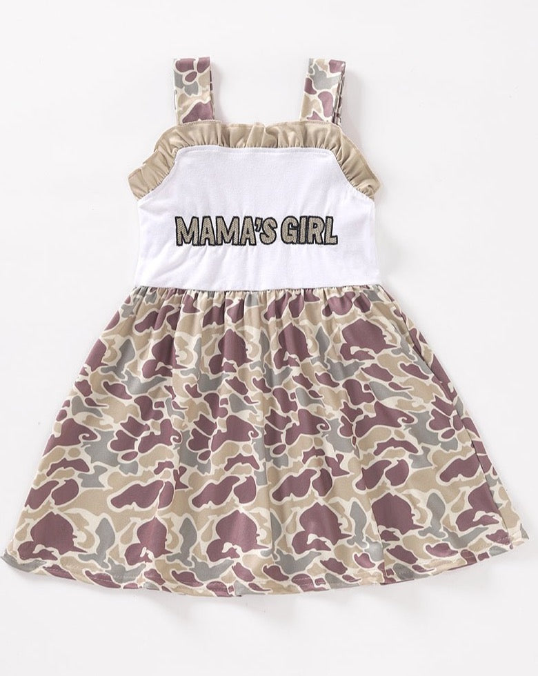 Mama’s Girl Camo Print Dress - Gibs+Grady