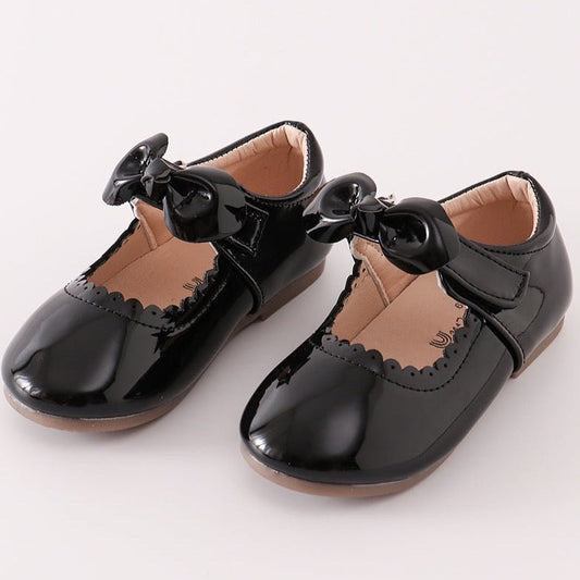 Mary Jane Shoes with Bow - Black - Gibs+Grady