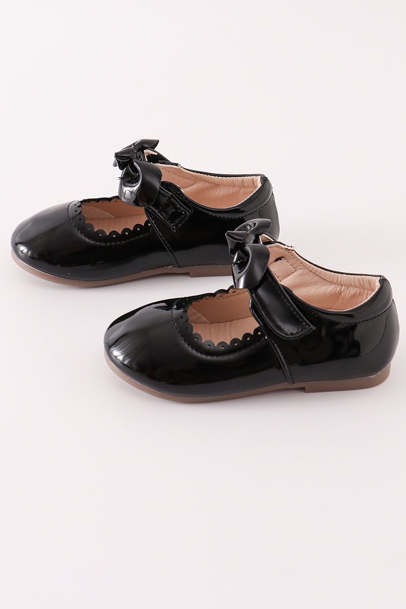 Mary Jane Shoes with Bow - Black - Gibs+Grady