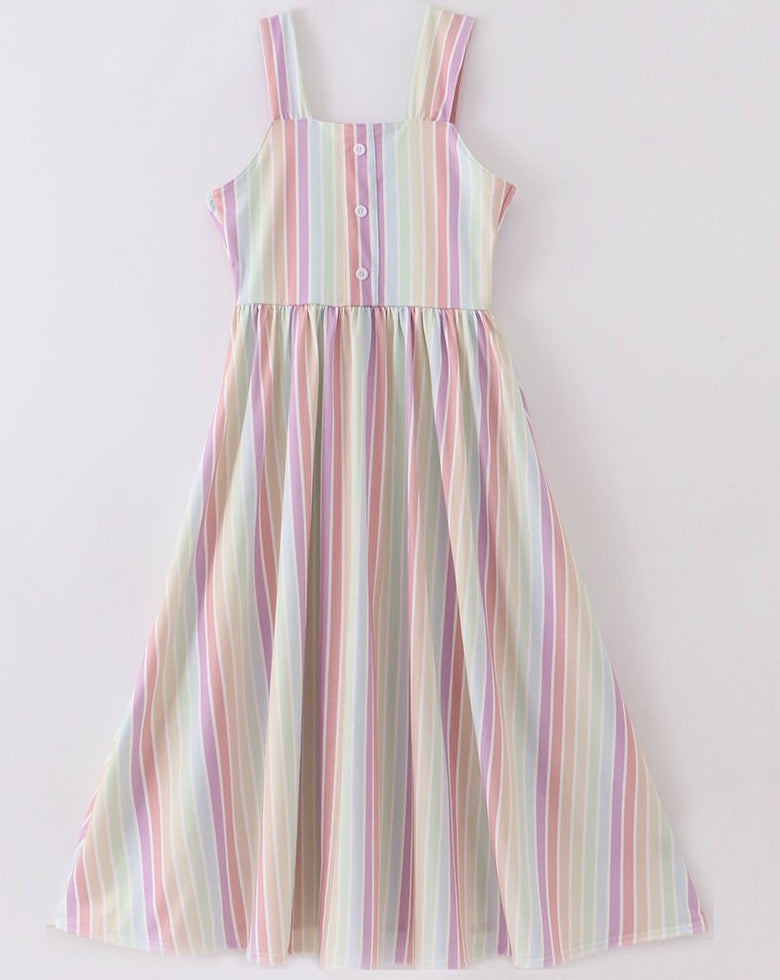 Melody Multicolored Stripe Women Dress - Gibs+Grady