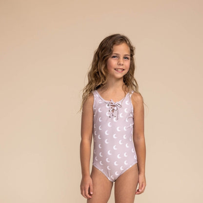 Moon Print One Piece Girl Swimsuit - Gibs+Grady