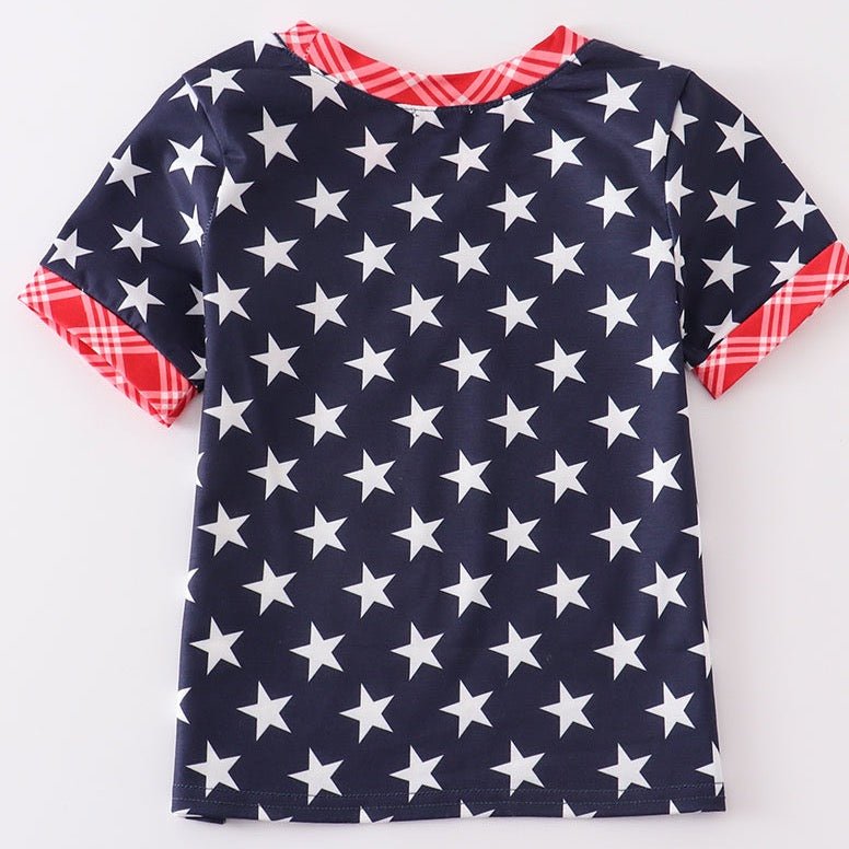 Patriotic Star Print Boy Top - Gibs+Grady