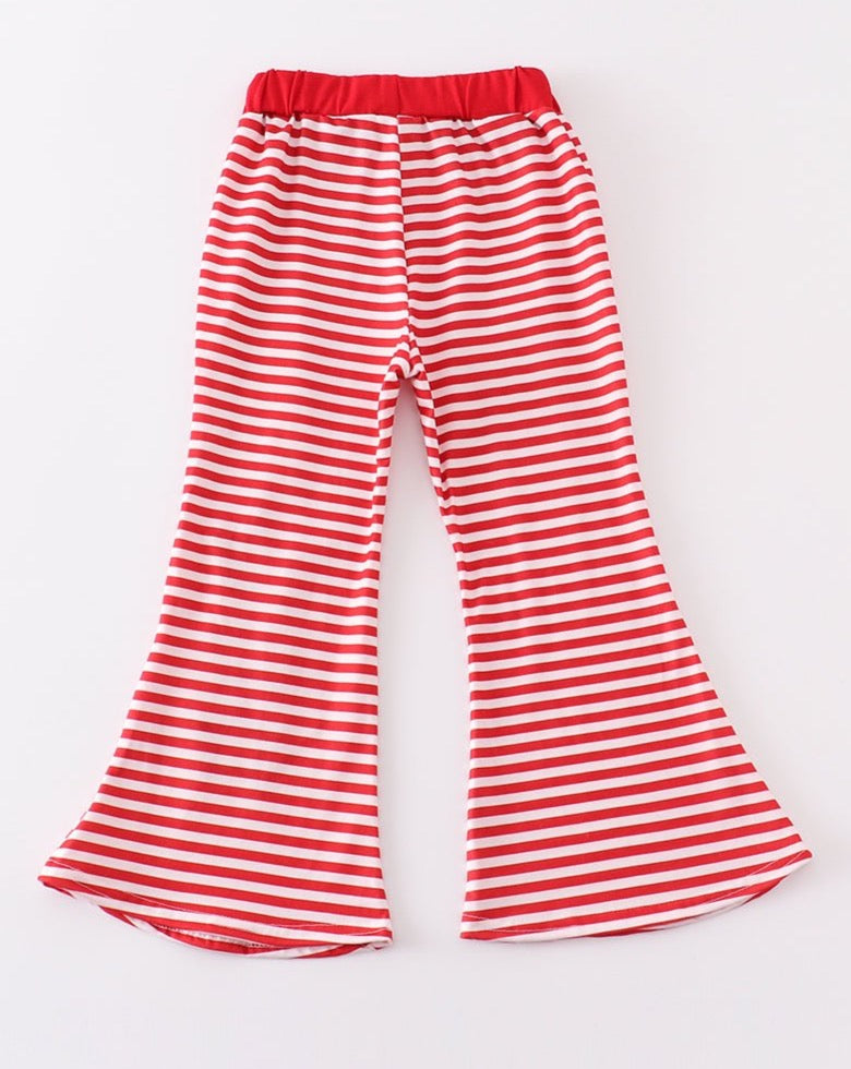 Patriotic Star Red Stripe Girl Bell Bottoms - Gibs+Grady