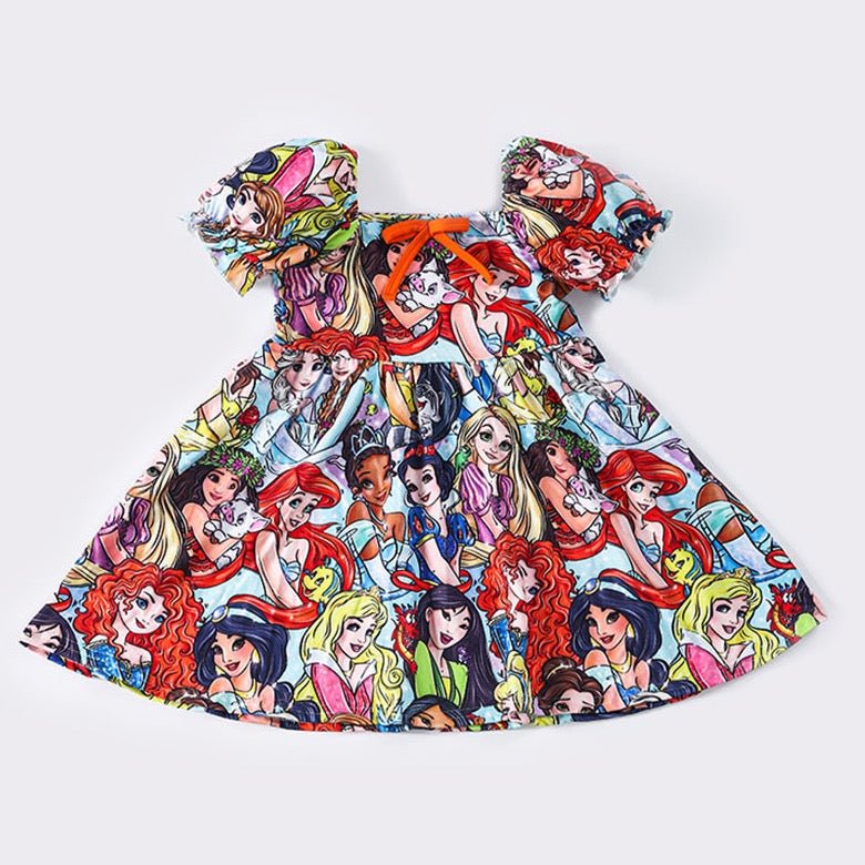 Princesses Character Print Dress - Gibs+Grady