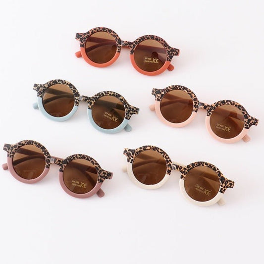 Retro Round Cheetah Sunnies UV400 - Gibs+Grady