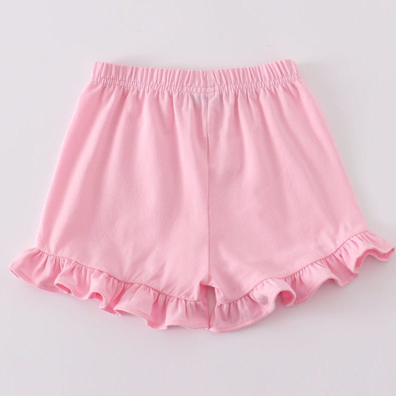 Ruffle Shorts - Blush - Gibs+Grady