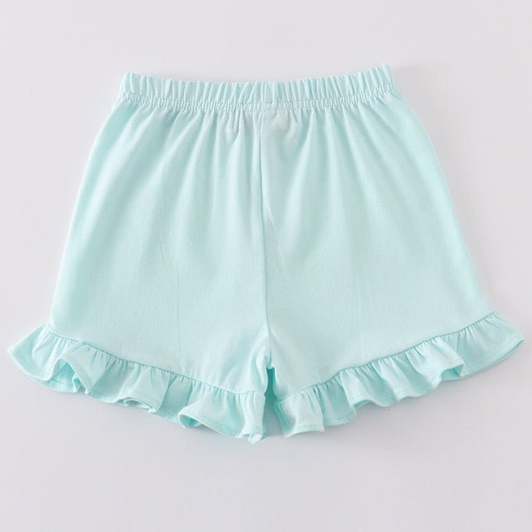 Ruffle Shorts - Mint - Gibs+Grady