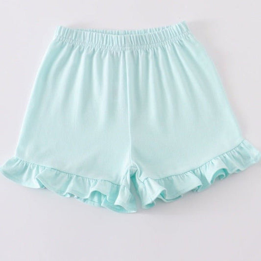 Ruffle Shorts - Mint - Gibs+Grady