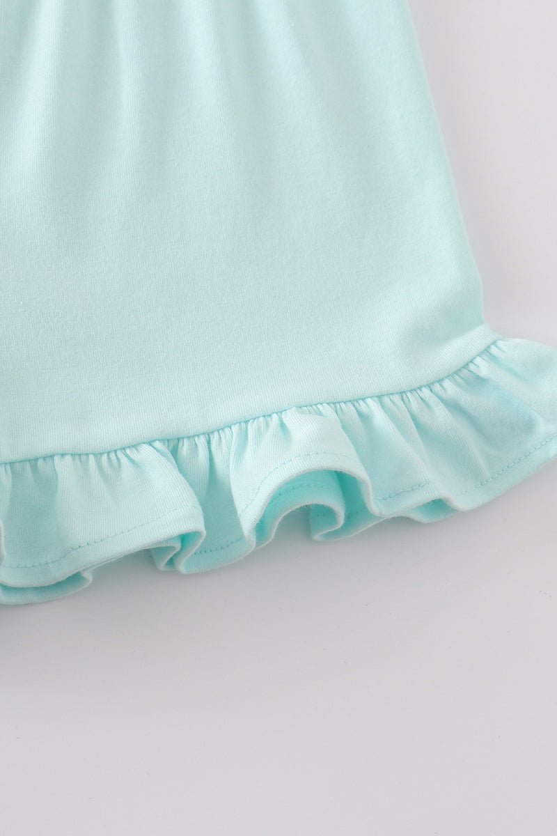 Ruffle Shorts - Mint - Gibs+Grady