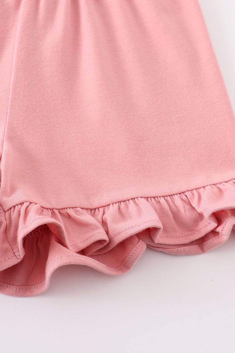 Ruffle Shorts - Pink - Gibs+Grady