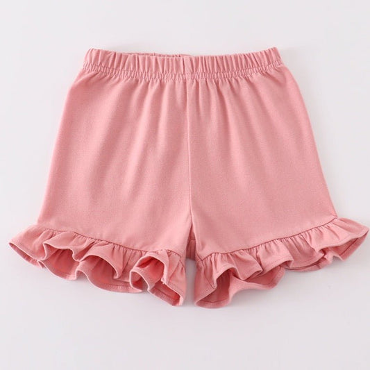 Ruffle Shorts - Pink - Gibs+Grady