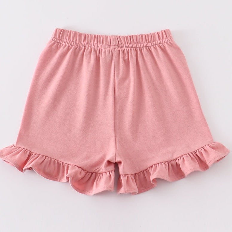 Ruffle Shorts - Pink - Gibs+Grady