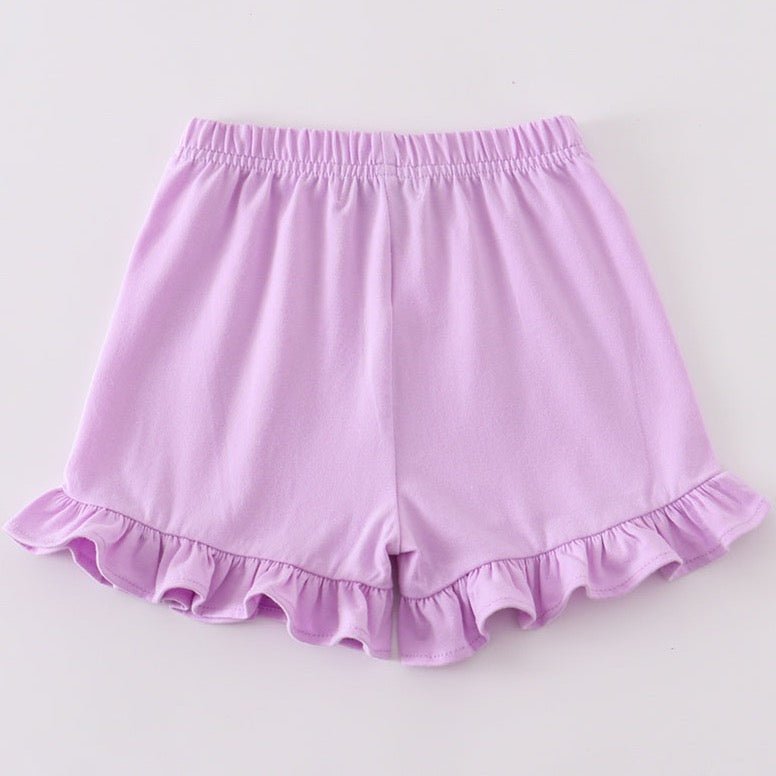 Ruffle Shorts - Purple - Gibs+Grady