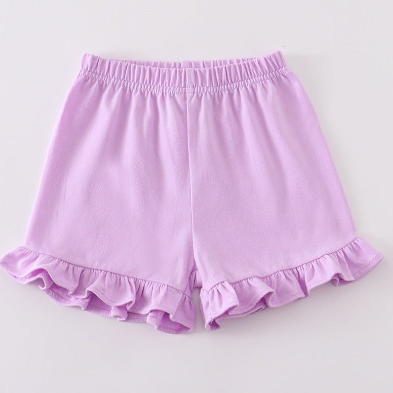 Ruffle Shorts - Purple - Gibs+Grady