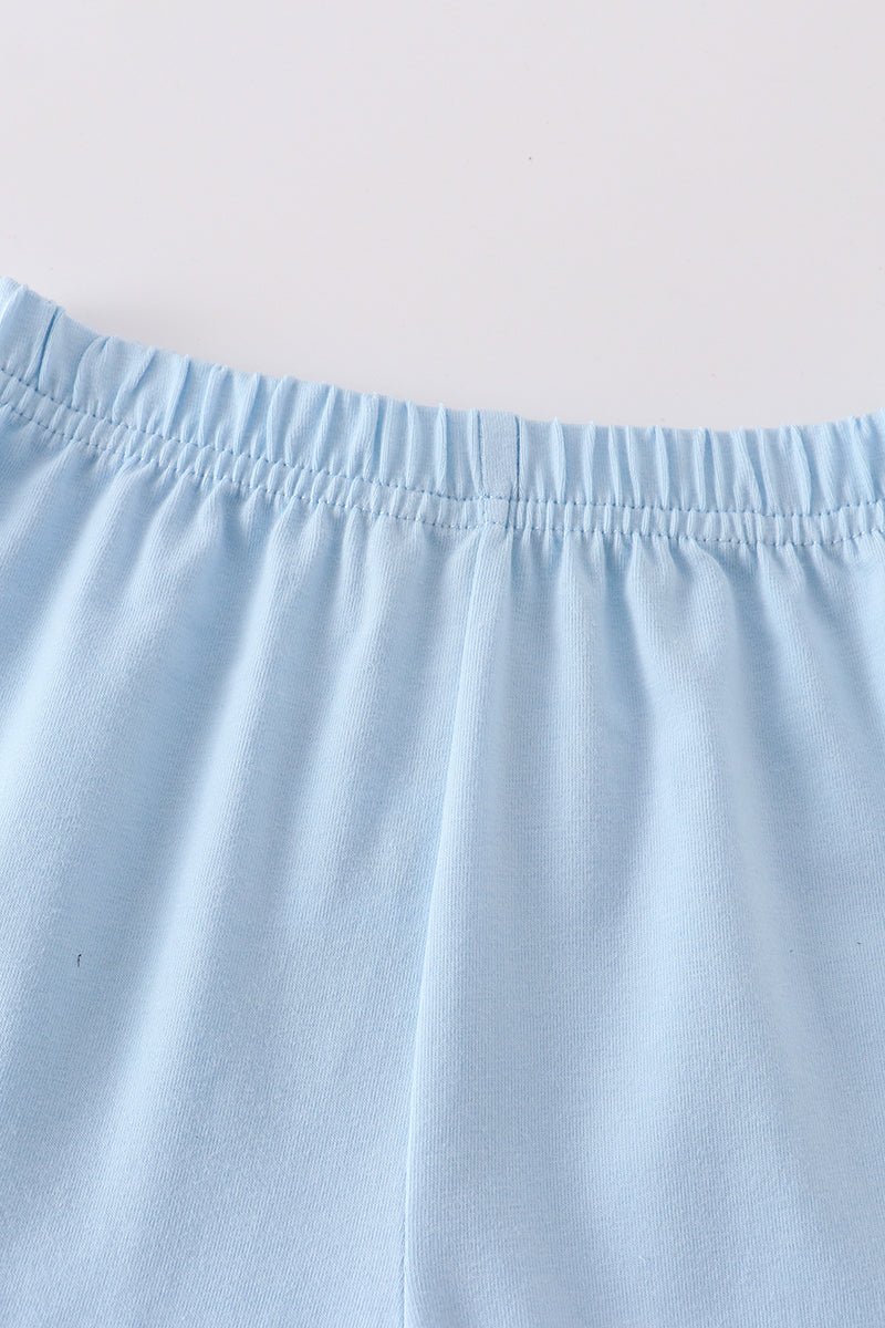 Ruffle Shorts - Sky Blue - Gibs+Grady