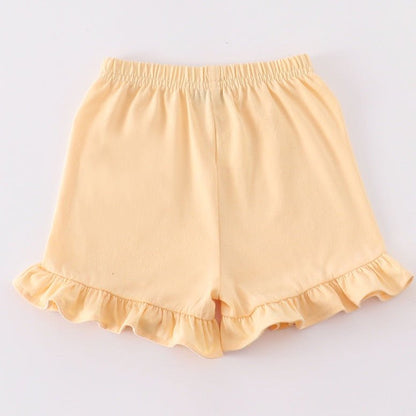 Ruffle Shorts - Yellow - Gibs+Grady