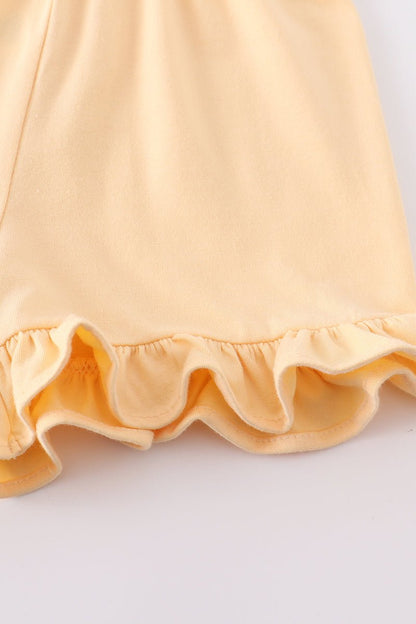 Ruffle Shorts - Yellow - Gibs+Grady