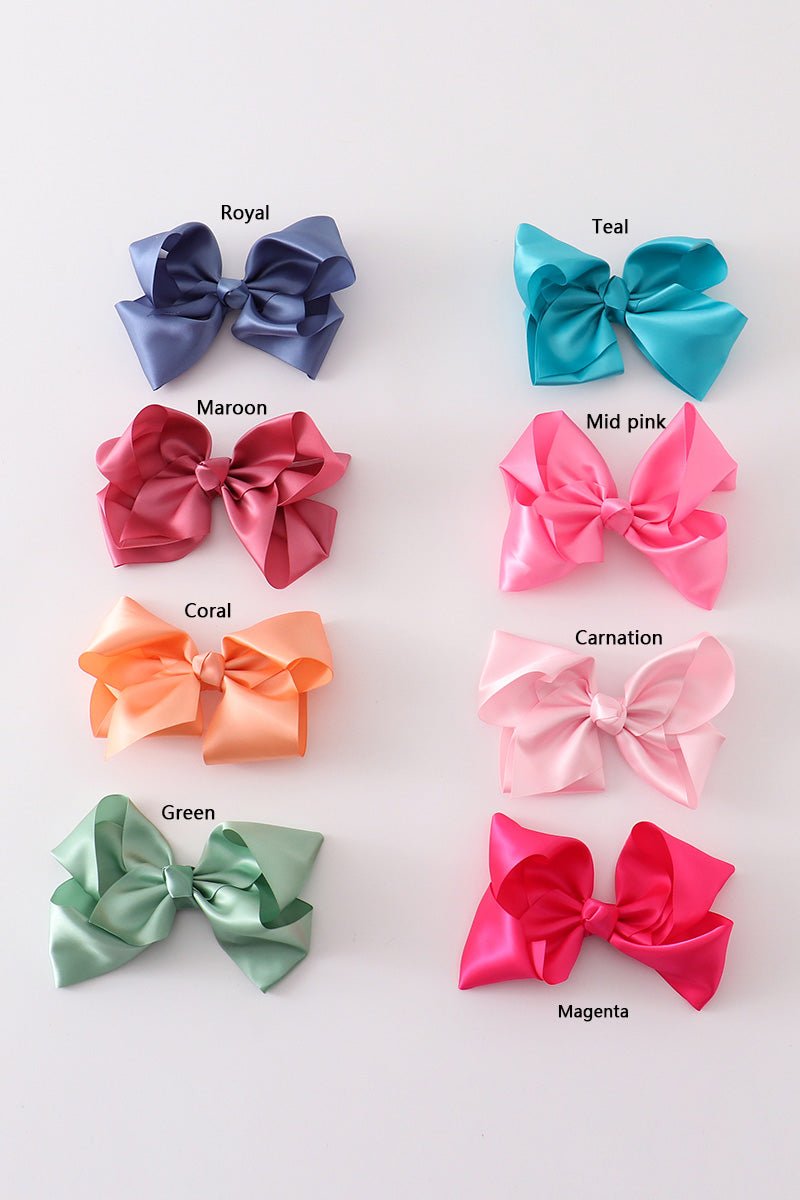 Satin Hair Bow Clips - Gibs+Grady