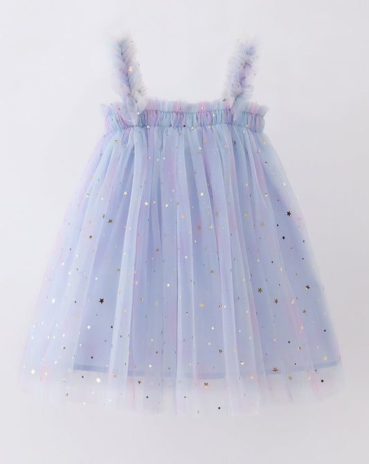 Star Strap Tulle Dress - Blue - Gibs+Grady